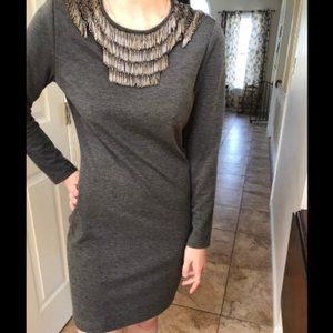Armani Exchange Beaded Collar Dress (Size M)